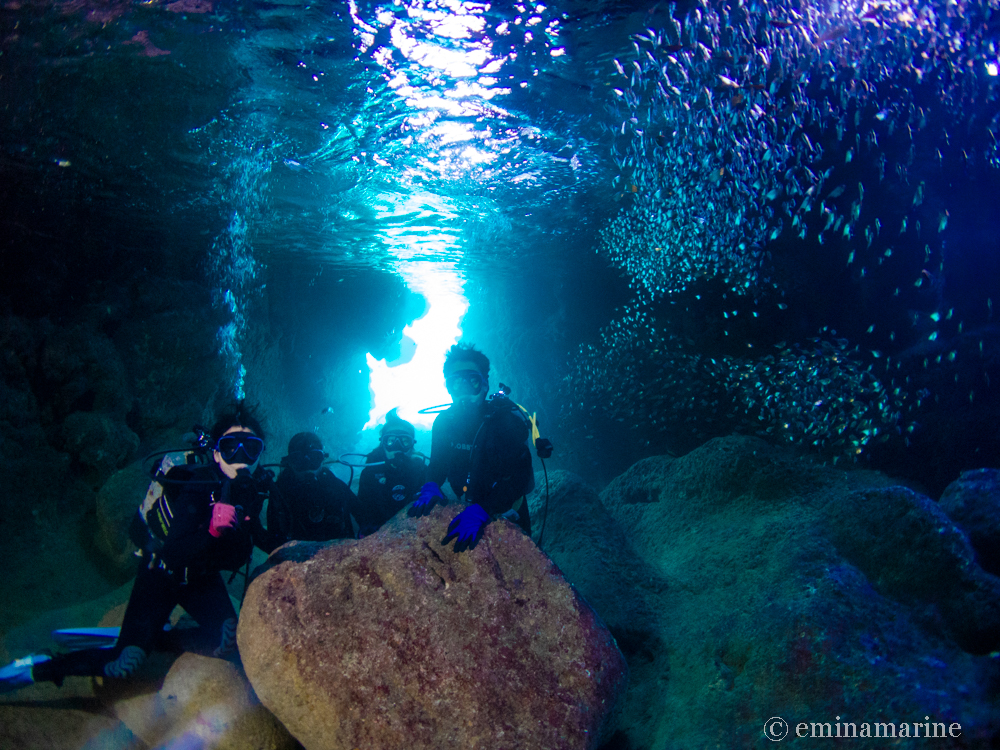 家族そろって体験ダイビング